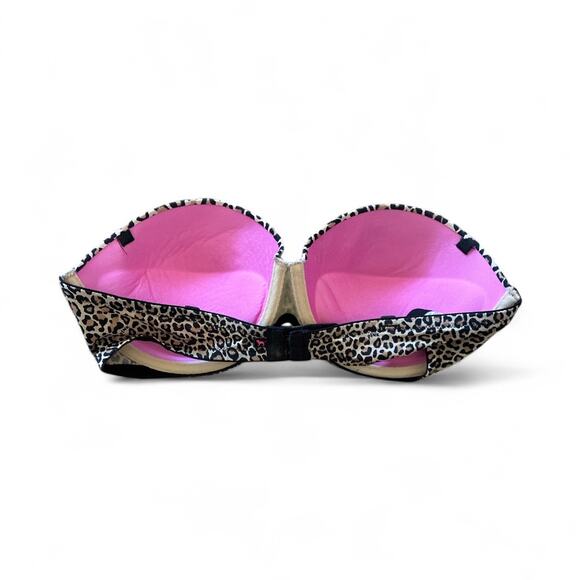 Victoria's Secret PINK Leopard Print Strapless Bra Size 34C - Picture 2 of 4